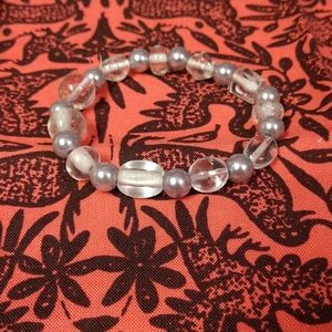 purple and clear bracelet💜